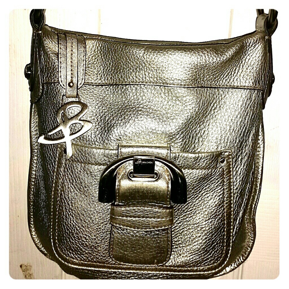 B. Makowski silver crossbody bag